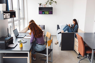 students in a dorm room at college