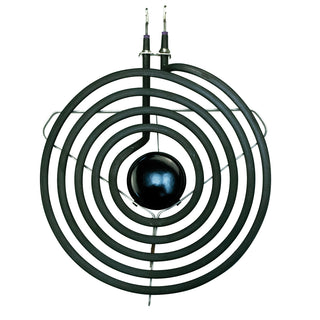 Large deluxe style a coil element with 5 turns and delta bracket on white background.