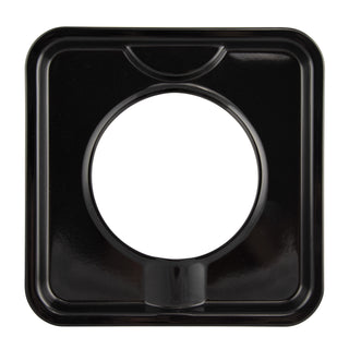 Style I Heavy Duty Porcelain Drip Pan black