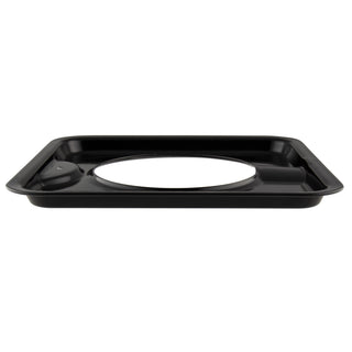 Style I Heavy Duty Porcelain Drip Pan black
