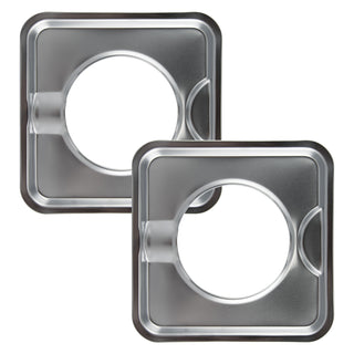 2 Style I Heavy Duty Chrome Drip Pans