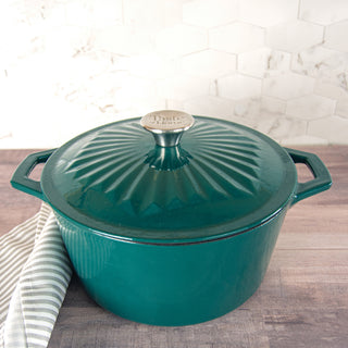 Taste of Home 5-Quart Enameled Cast Iron Dutch Oven w/Self-Basting Lid