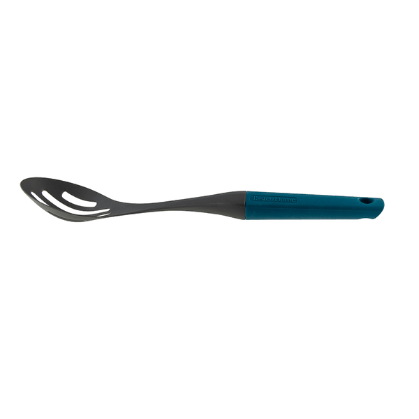 Mini Slotted Silicone Spoon, Light Blue, Sold by at Home