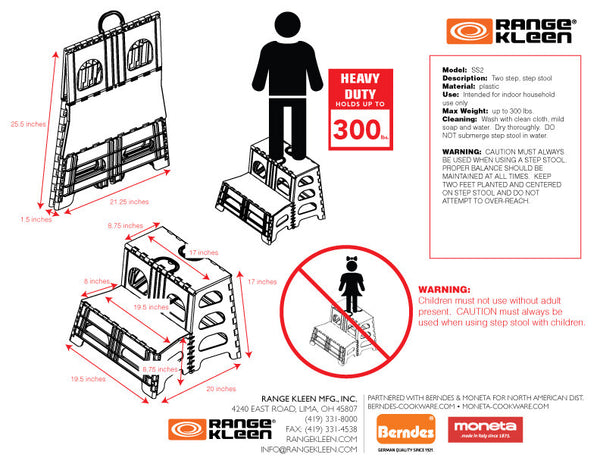 Range kleen 2 step step stool ss2 new arrivals