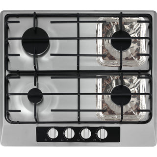 Foil liner on gas stove around front right burner