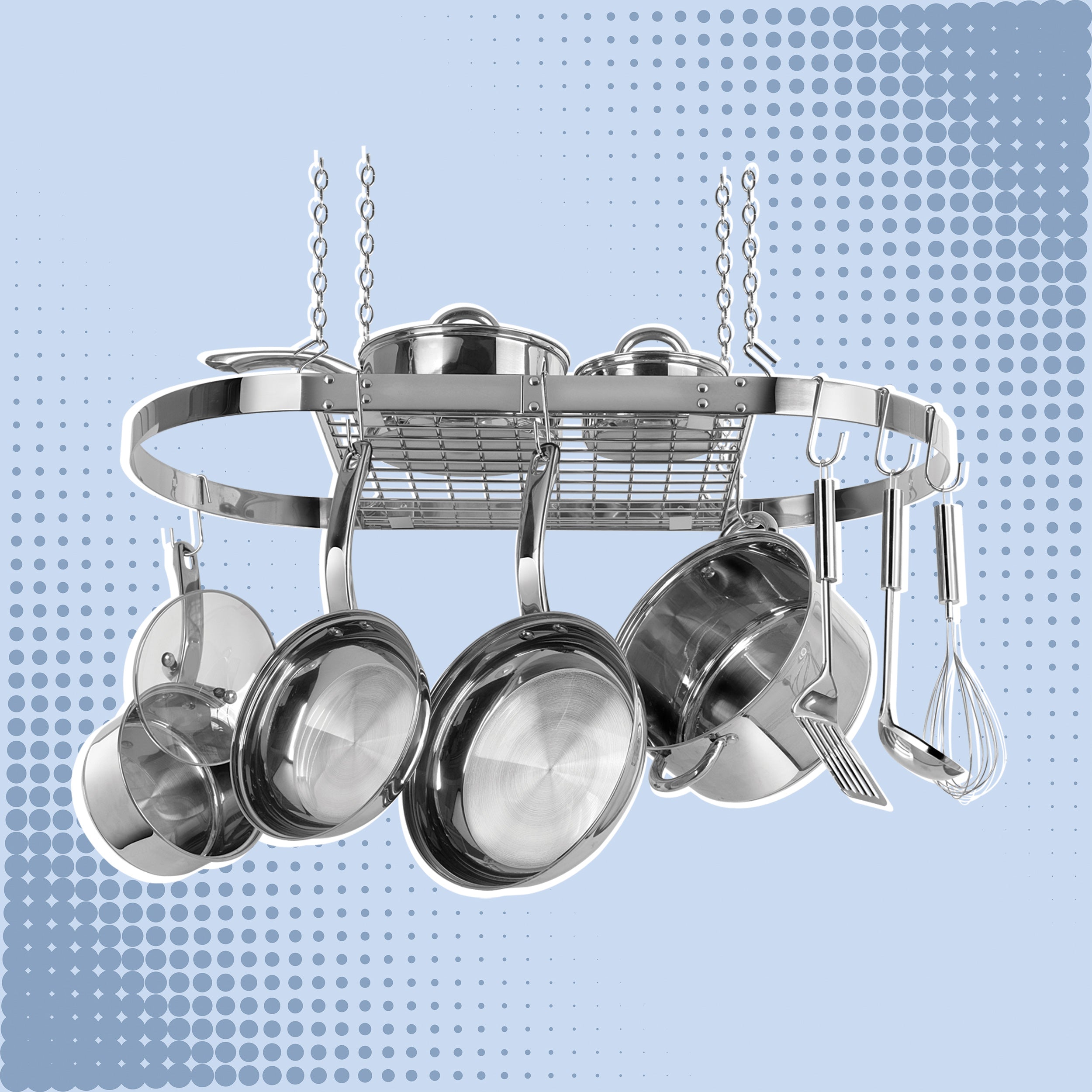 Milk Pot Rack Pot Racks | Cookware Pot Rack Storage Solutions | Range Kleen