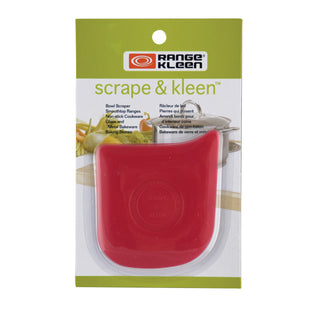 Scrape & Kleen Scraper in red in packaging on white background