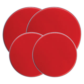 4 pack 2 small and 2 large red textured burner covers