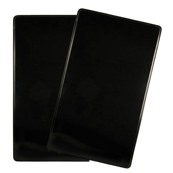 2-Pack Black Rectangle Burner Covers | Range Kleen