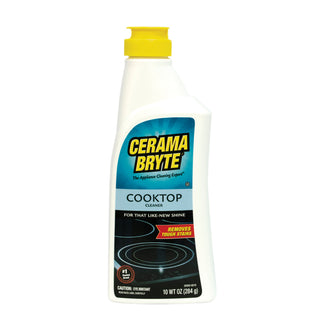 Ceramabryte cooktop cleaner 10 oz. on white background