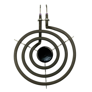 Small style a coil element with three turns and y bracket on white background