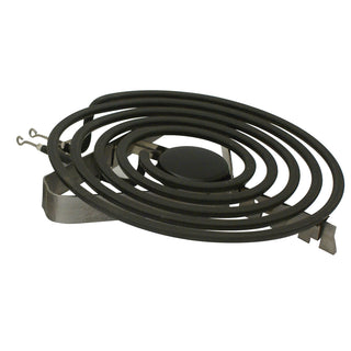 side view of canning heating element on white background