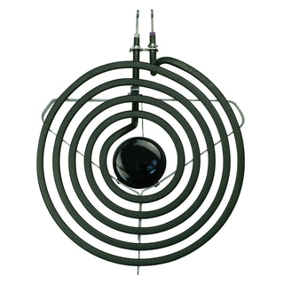 front side of canning coil heating element for electric stove on white background