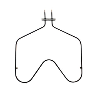 Heating element with two leads on a white background