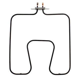 Rectangular heating element with two connectors on a white background