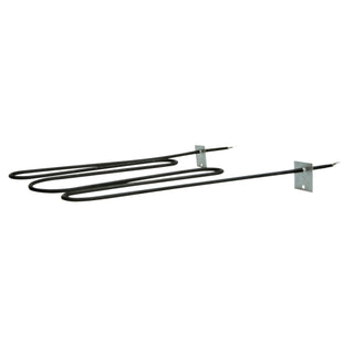 profile view of Oven element on white background