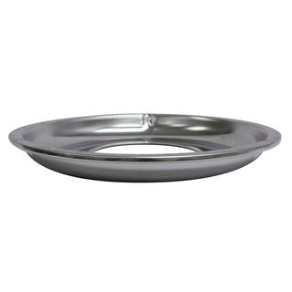 side view of chrome drip pan
