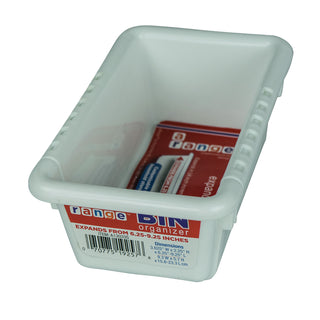 small expandable bin 3.625 x 2.25 x 6.25-9.25 inches