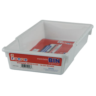 Expandable storage bin 6 x 2.25 x 9.125 x 12.125 inches