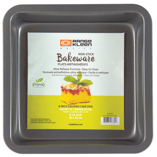 8-Inch Nonstick Square Cake Pan in packaging