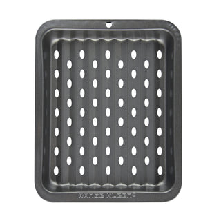 overhead view of crisper sheet on white background