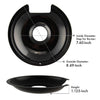 P104 Style E Large Heavy Duty Black Porcelain Drip Pan Range Kleen