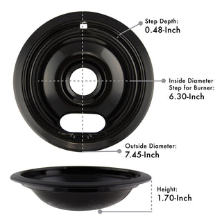 Measurements for the small drip bowl