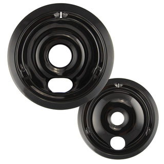 Style C Heavy Duty Black Porcelain Drip Bowls