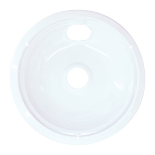 individual photo of white large drip bowl on white background