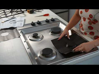 Video that shows how to use the gas stove top liners