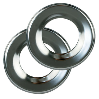2 Style H Heavy Duty Chrome Drip Pans