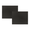 SM1417BLX2505 6-Piece Bundle: 2-Piece 14 x 17-Inch Matte Black Counter Mat and 4-Pack Black Burner Cover Set