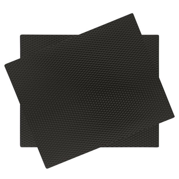 SM1720BLWRX2 2-Pack Black Matte Nonslip Counter Mat 17 x 20-Inches