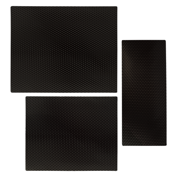 SMBLWR3 3 Pack Black Matte Nonslip Counter Mats