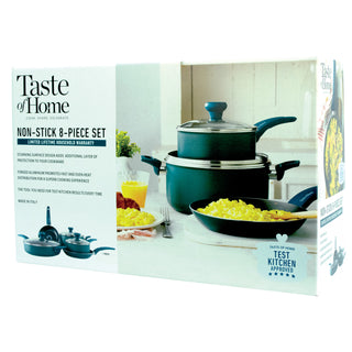 Taste of Home 8-Piece Non-Stick Aluminum Cookware Set Box