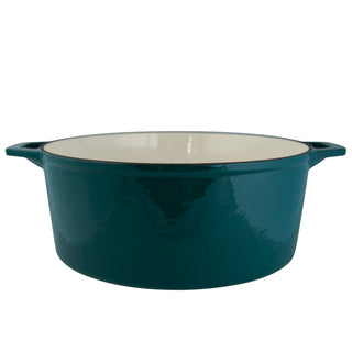 Taste of Home 7-Quart Enameled Cast Iron Dutch Oven profile view