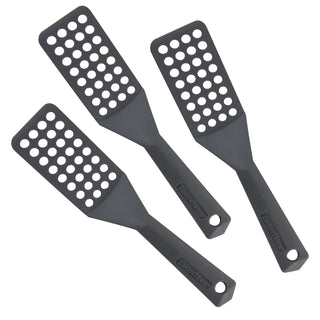 three taste of home vented nylon turners in charcoal gray