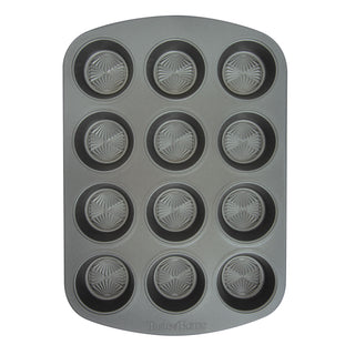 Taste of Home Nonstick Metal Muffin and Cupcake Pan on white background