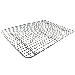 Taste of Home Nonstick Metal cooling rack at an angle on a white background