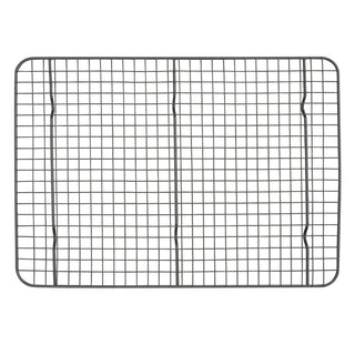 Taste of Home Nonstick Metal cooling rack overhead on a white background