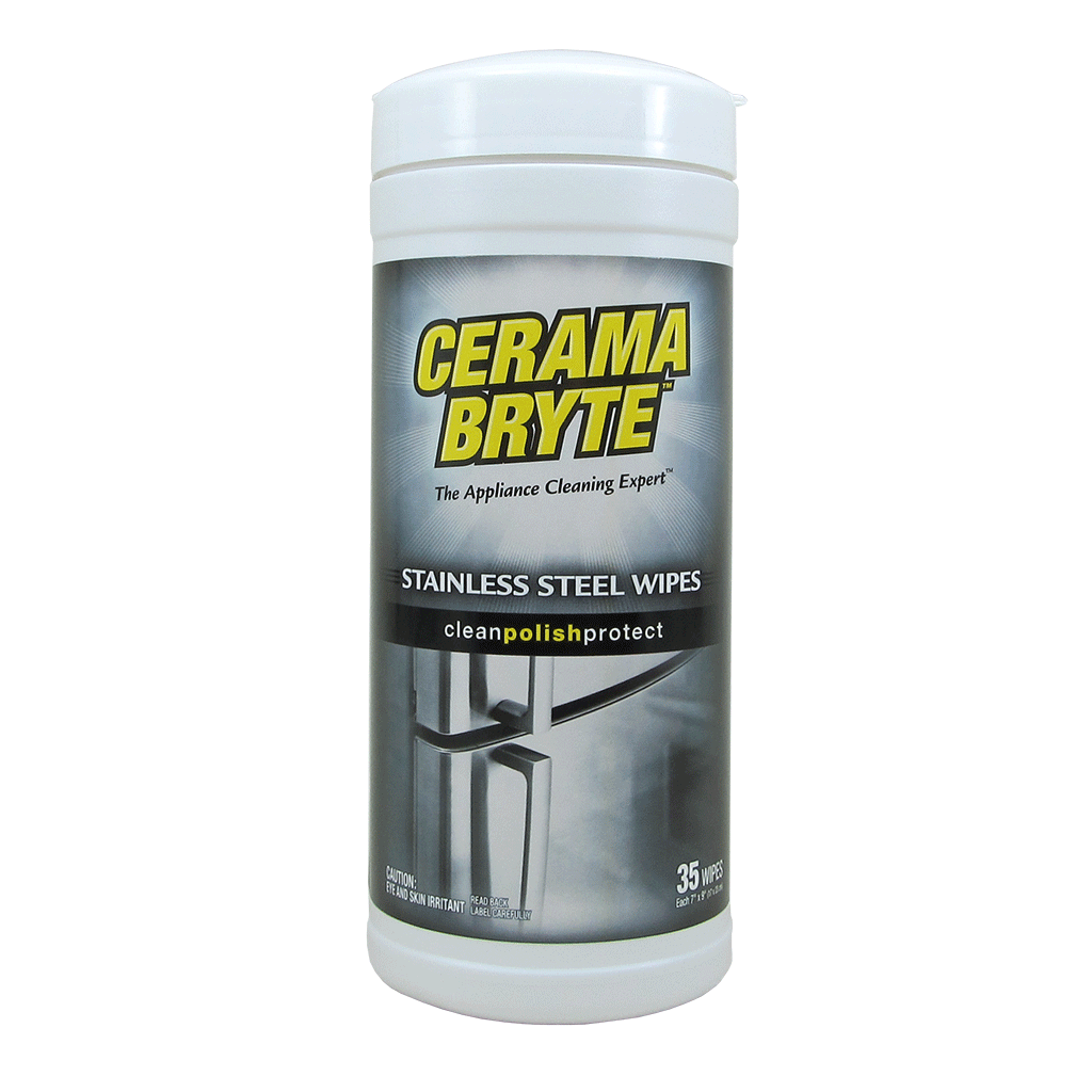 716R CeramaBryte 35 Count Stainless Steel Cleaning Wipes – RangeKleen