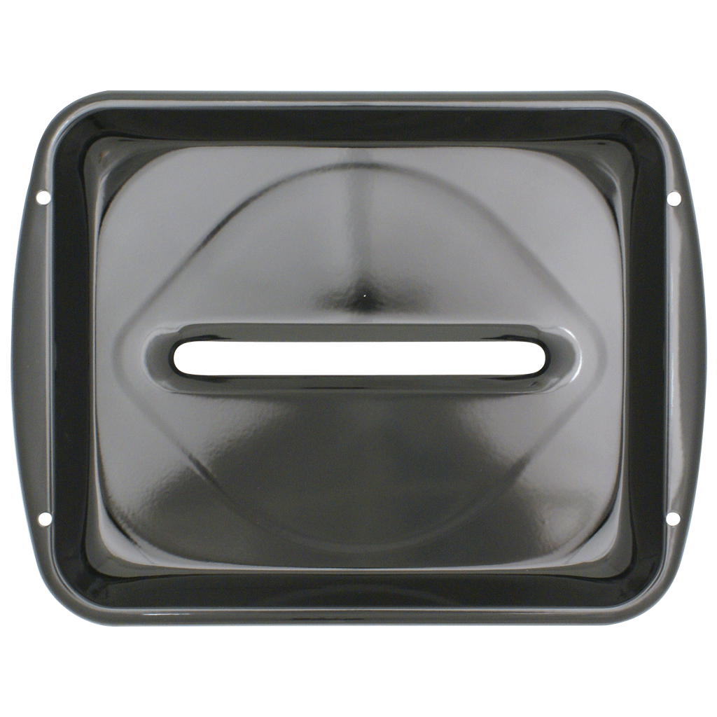 Range Kleen Broiler Pans for Ovens - BP102X 2 Pc Black Porcelain Coated  Steel Oven Broiler Pan with Rack 16 x 12.5 x 1.6 Inches Black