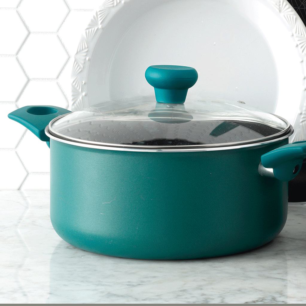 MASTERCLASS LOW CASSEROLE Premium Cookware 9.5” With Glass Lid