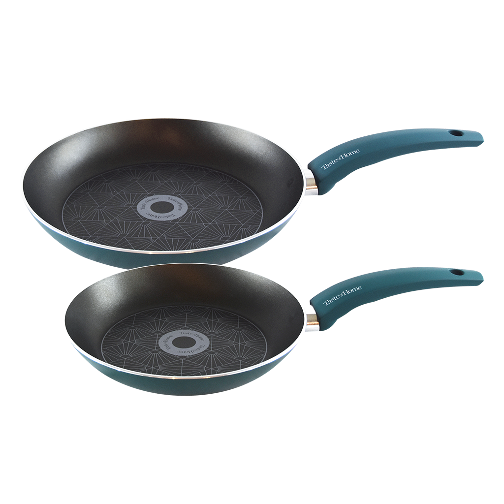 9.5 Nonstick Frying Pan with Lid - 9.5 Inch Nonstick Skillets with USA  Blue