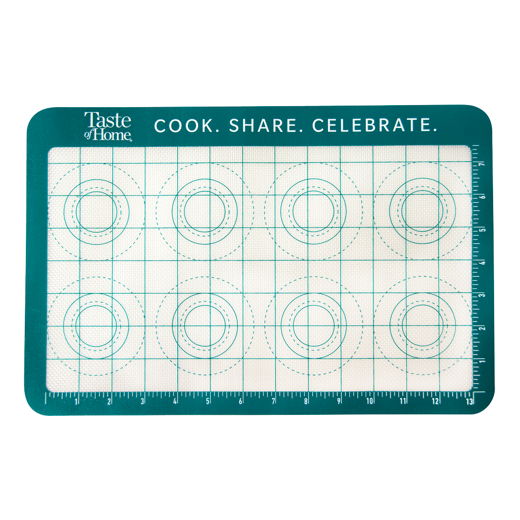 Silicone Baking Mat Thick & Non-Stick Surface - Oven Microwave Dishwasher Freezer Safe - Reusable Sheet for Making Cookies, Baked Goods - Small